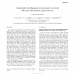 Comprendre la formation et la cicatrisation du ligament croisé