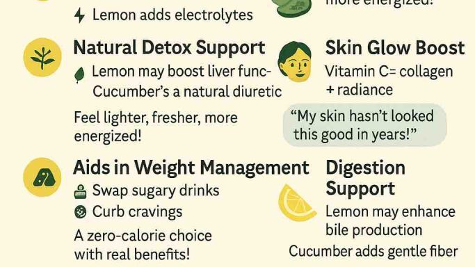 découvrez les bienfaits de l'eau citron concombre pour une hydratation saine, une peau éclatante et une digestion facilitée.